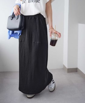 【ディスコート/Discoat】の【4サイズ展開】ワッフルナロースカート《WEB限定》 人気、トレンドファッション・服の通販 founy(ファニー) ファッション Fashion レディースファッション WOMEN スカート Skirt スリット Slit ロング Long |ID:prp329100004473037