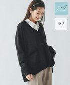 【グローバルワーク/GLOBAL WORK】のスッキレイさらさらVネックカーディガン長袖/288073 ブラックラメ19|ID: prp329100004473112 ipo3291000000032207747