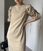 【カプリシューレマージュ/CAPRICIEUX LEMAGE】の【低身長サイズあり】パフギャザーワンピース 人気、トレンドファッション・服の通販 founy(ファニー) ファッション Fashion レディースファッション WOMEN ワンピース Dress おすすめ Recommend スリーブ Sleeve ワンショル One Shoulder thumbnail ベージュ|ID: prp329100004473282 ipo3291000000031943176