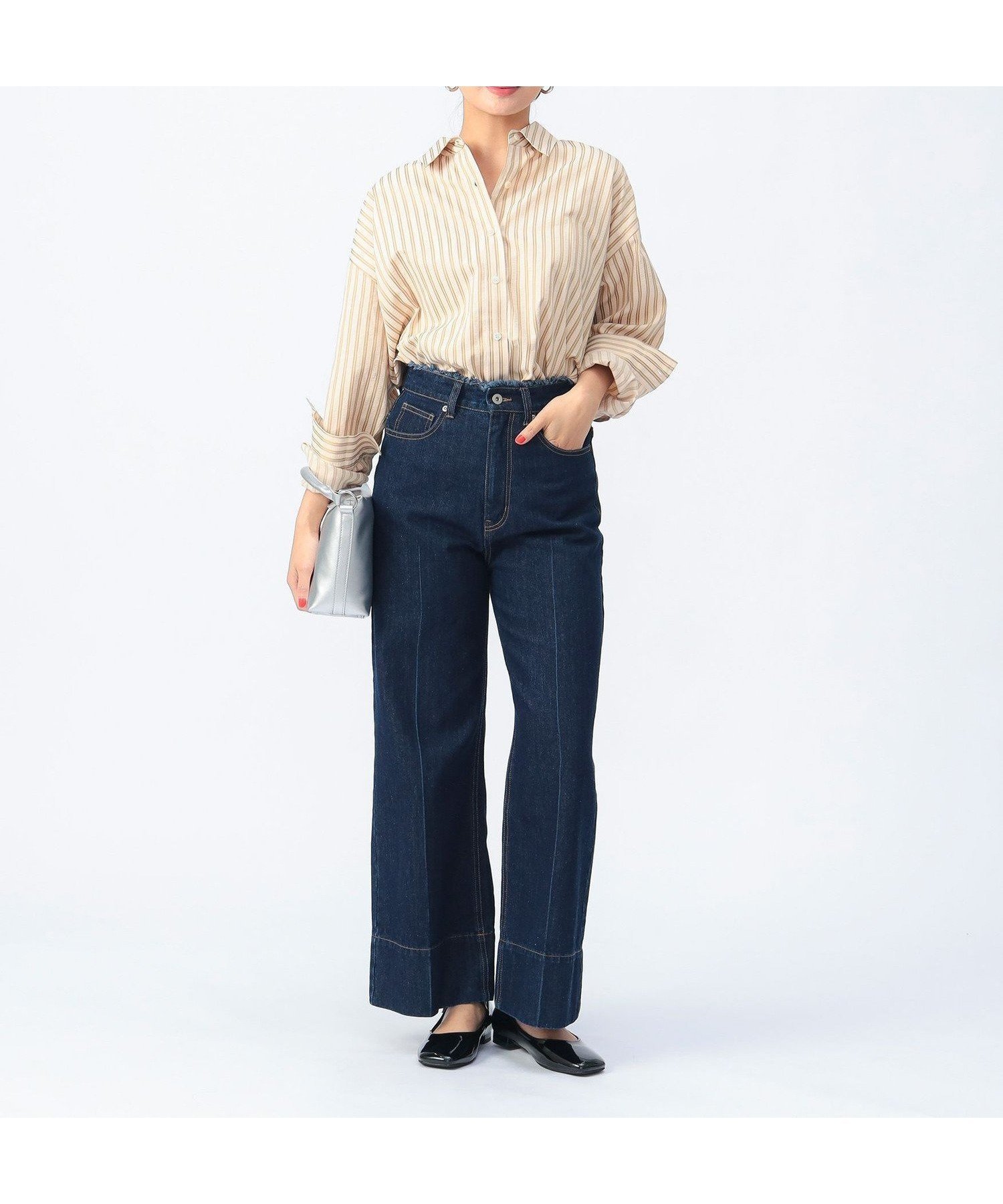 【ビームス ハート/BEAMS HEART】のセンタープレス ワイドデニムパンツ(S~M) 25SS ワイドレッグ 人気、トレンドファッション・服の通販 founy(ファニー) 　ファッション　Fashion　レディースファッション　WOMEN　パンツ　Pants　デニムパンツ　Denim Pants　春　Spring　クール　Cool　コンパクト　Compact　センター　Center　デニム　Denim　ビッグ　Big　ロング　Long　S/S・春夏　Ss・Spring/Summer　おすすめ　Recommend　夏　Summer　2025年　2025　2025春夏・S/S　Ss,Spring/Summer,2025　 other-1|ID: prp329100004473603 ipo3291000000031738797