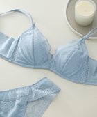 【ウンナナクール/une nana cool】の【ノンワイヤー】特別な日以外の364日つけたくなるブラ 364ブラ レース サックスブルー|ID: prp329100004473714 ipo3291000000032679001