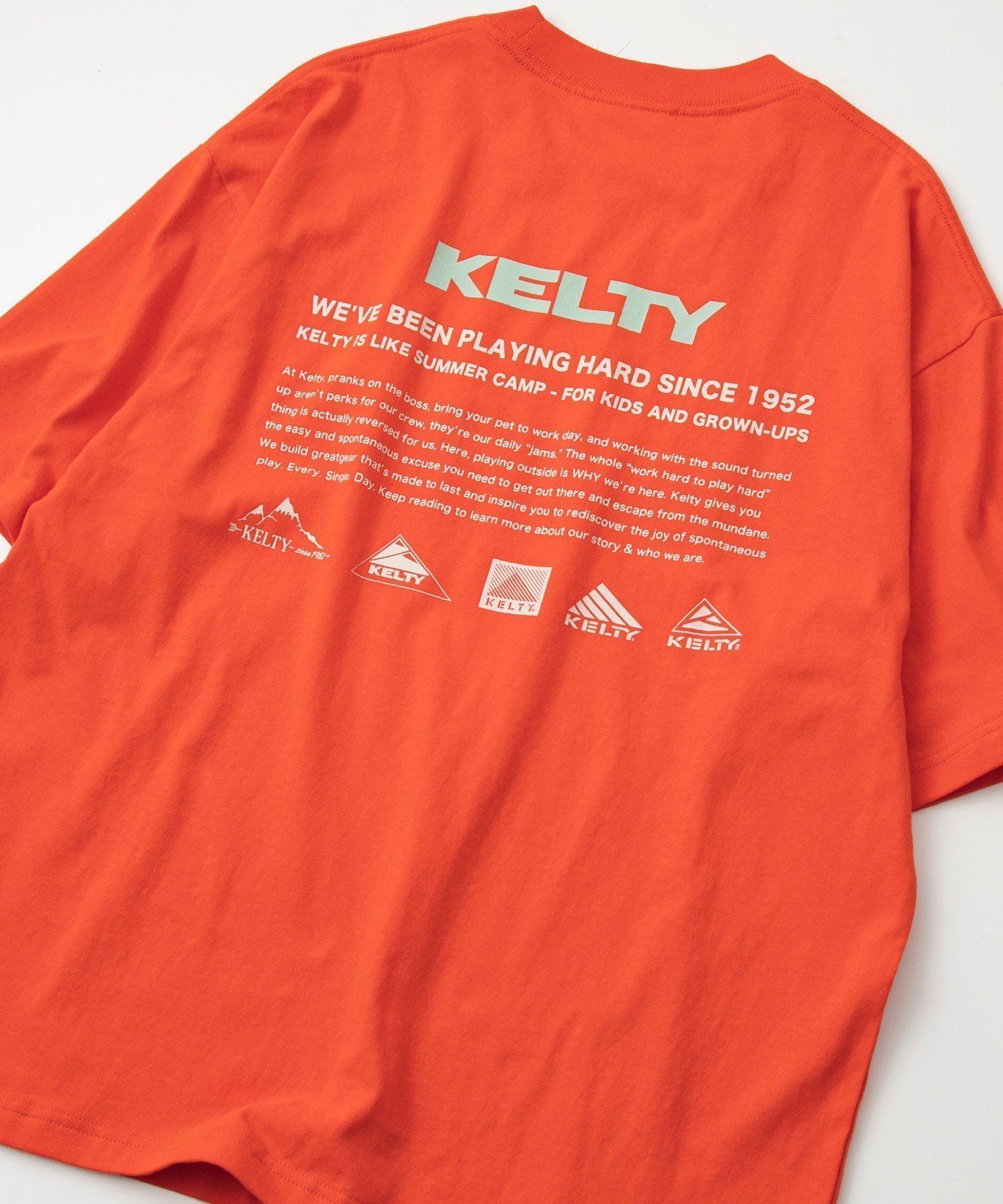 【コーエン メン/COEN / MEN】のKELTY(ケルティ)別注バックプリントTシャツ インテリア・キッズ・メンズ・レディースファッション・服の通販 founy(ファニー) 　ファッション　Fashion　メンズファッション　Men's Style Online　アウトドア　Outdoor　カリフォルニア　California　シンプル　Simple　トレンド　Trend　フロント　Front　プリント　Print　別注　Special Order　半袖　Short Sleeve　リラックス　Relax　おすすめ　Recommend　ORANGE|ID: prp329100004474189 ipo3291000000032627611