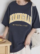 【ディスコート/Discoat】の【ユニセックス】カレッジロゴハーフスリーブミニ裏毛スウェット《WEB限定》 ネイビー|ID: prp329100004474347 ipo3291000000031753553