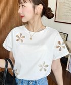 【モーメントプラス/moment+ / MEN】のフラワー刺繍半袖Tシャツ 人気、トレンドファッション・服の通販 founy(ファニー) ファッション Fashion メンズファッション Fashion for Men おすすめ Recommended / Our Picks インナー Innerwear ショート Short, Short Length シンプル Simple, Minimal スラックス Slacks, Dress Pants デニム Denim, Jeans Material ビスチェ Bustier, Corset Top フェミニン Feminine, Girly フラワー Flower, Floral モチーフ Motif, Design Theme 半袖 Short Sleeve, Half Sleeve 定番 Standard, Basic Item thumbnail オフホワイト|ID: prp329100004474457 ipo3291000000033503467