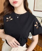 【モーメントプラス/moment+ / MEN】のフラワー刺繍半袖Tシャツ 人気、トレンドファッション・服の通販 founy(ファニー) ファッション Fashion メンズファッション Fashion for Men おすすめ Recommended / Our Picks インナー Innerwear ショート Short, Short Length シンプル Simple, Minimal スラックス Slacks, Dress Pants デニム Denim, Jeans Material ビスチェ Bustier, Corset Top フェミニン Feminine, Girly フラワー Flower, Floral モチーフ Motif, Design Theme 半袖 Short Sleeve, Half Sleeve 定番 Standard, Basic Item thumbnail ブラック|ID: prp329100004474457 ipo3291000000033503473