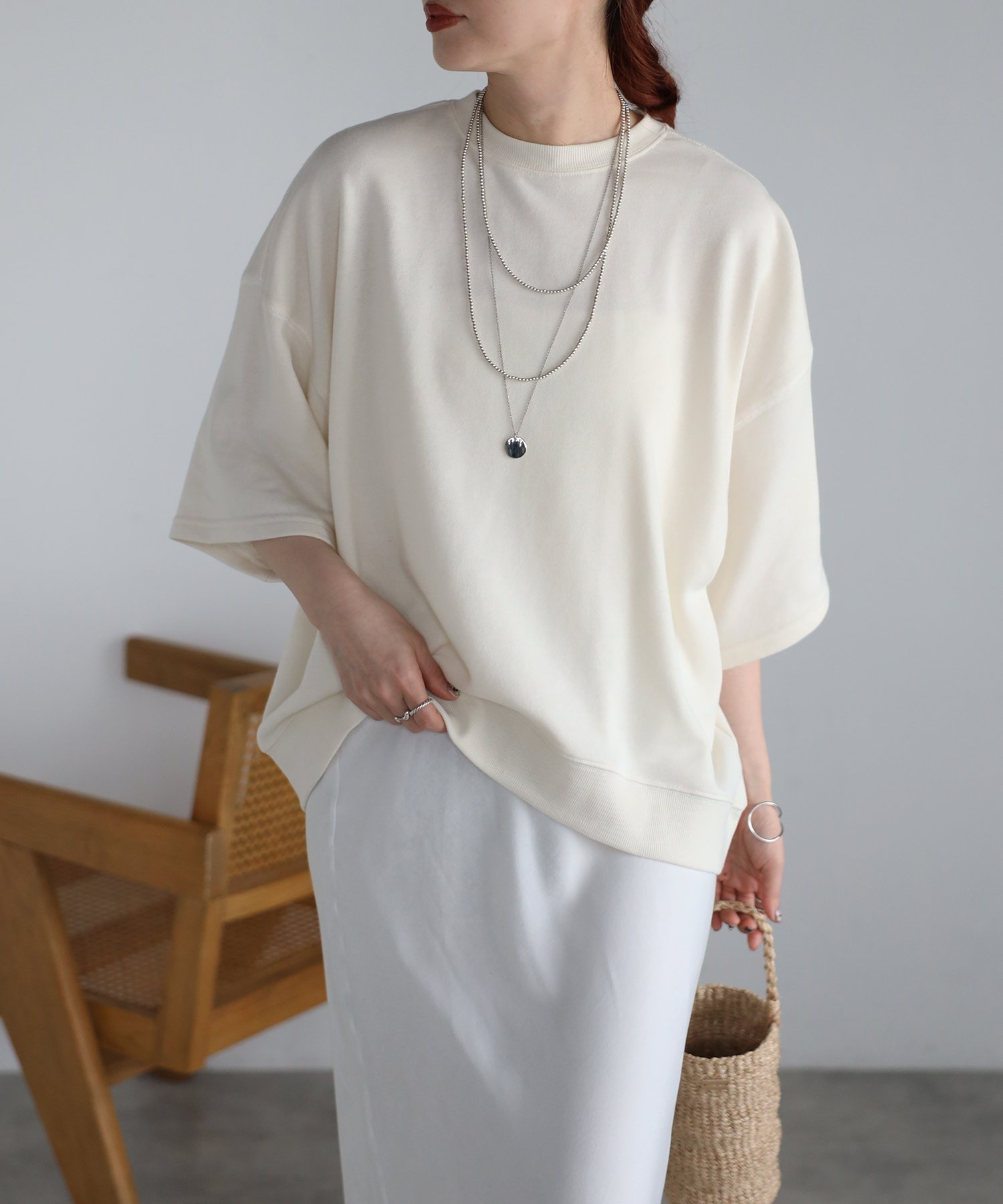 【リラクロ/relaclo】のmitis/ドロップショルダー裏毛半袖Tee 人気、トレンドファッション・服の通販 founy(ファニー) 　ファッション　Fashion　レディースファッション　Fashion for Women　トップス・カットソー　Cut & Sew Tops　ショルダー　Shoulder, Shoulder Strap　シンプル　Simple, Minimal　ドロップ　Drop Shoulder, Dropped Style　半袖　Short Sleeve, Half Sleeve　 other-1|ID: prp329100004474627 ipo3291000000033723387