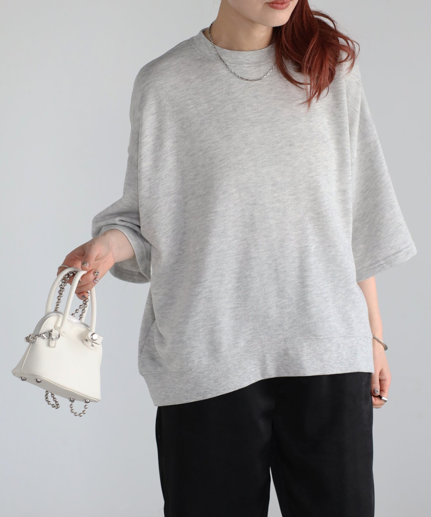 【リラクロ/relaclo】のmitis/ドロップショルダー裏毛半袖Tee インテリア・キッズ・メンズ・レディースファッション・服の通販 founy(ファニー) 　ファッション　Fashion　レディースファッション　Fashion for Women　トップス・カットソー　Cut & Sew Tops　ショルダー　Shoulder, Shoulder Strap　シンプル　Simple, Minimal　ドロップ　Drop Shoulder, Dropped Style　半袖　Short Sleeve, Half Sleeve　ライトグレー|ID: prp329100004474627 ipo3291000000033723390