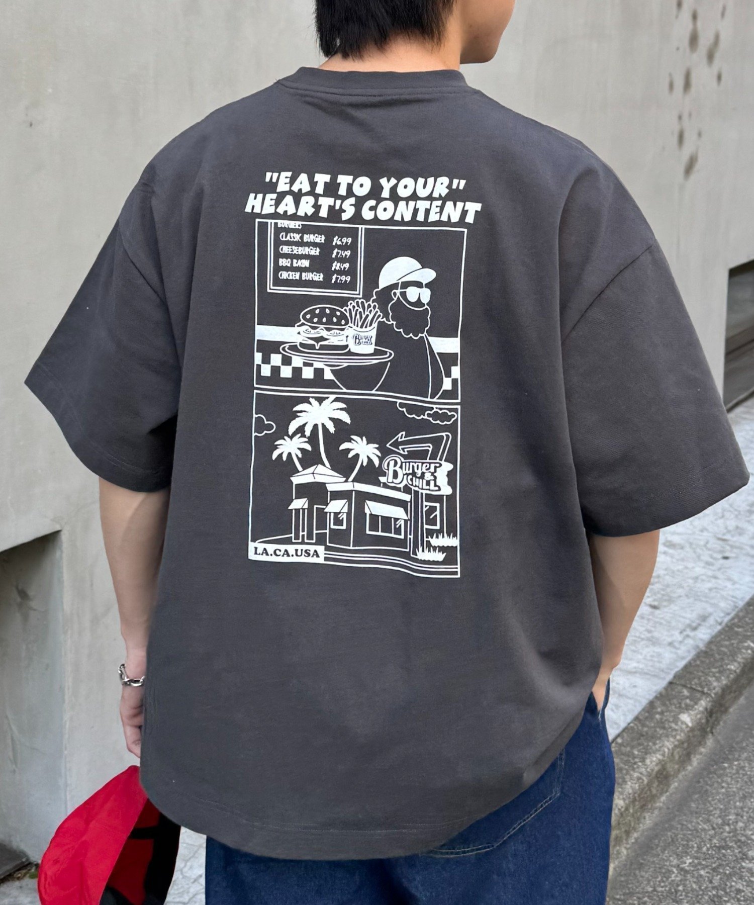 【チャオパニックティピー/CIAOPANIC TYPY】の【ojisan】ユニセックスワンポイントサガラ刺繍半袖Tee インテリア・キッズ・メンズ・レディースファッション・服の通販 founy(ファニー) 　ファッション　Fashion　レディースファッション　Fashion for Women　トップス・カットソー　Cut & Sew Tops　カーゴパンツ　Cargo Pants, Utility Pants　スラックス　Slacks, Dress Pants　デニム　Denim, Jeans Material　トレンド　Trend, Trending Now　プリント　Print, Printed Pattern　半袖　Short Sleeve, Half Sleeve　ワイド　Wide, Wide Fit　おすすめ　Recommended / Our Picks　ブラックその他1|ID: prp329100004474787 ipo3291000000033041153