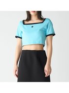 【リリーブラウン/Lily Brown】の【LILY BROWN*MARY QUANT】シェルステッチクロップドTシャツ BLU[086]|ID: prp329100004474788 ipo3291000000031752871