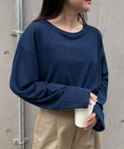 【チャオパニックティピー/CIAOPANIC TYPY】の【17色展開】サイドスリットシアートップス ネイビー|ID: prp329100004474832 ipo3291000000033863482