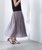 【ナチュラル ビューティー ベーシック/NATURAL BEAUTY BASIC】の割繊ギャザースカート チャコール1|ID: prp329100004475541 ipo3291000000031997052