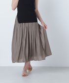 【ナチュラル ビューティー ベーシック/NATURAL BEAUTY BASIC】の割繊ギャザースカート オリーブブラウン|ID: prp329100004475541 ipo3291000000031997053