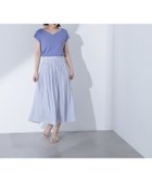 【ナチュラル ビューティー ベーシック/NATURAL BEAUTY BASIC】の割繊ギャザースカート ブルー|ID: prp329100004475541 ipo3291000000031997054