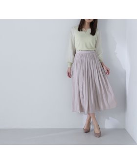 【ナチュラル ビューティー ベーシック/NATURAL BEAUTY BASIC】の割繊ギャザースカート 人気、トレンドファッション・服の通販 founy(ファニー) ファッション Fashion レディースファッション WOMEN スカート Skirt ギャザー Gather プリーツ Pleats ロング Long 人気 Popularity 定番 Standard |ID:prp329100004475541