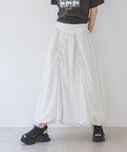 【ジーナシス/JEANASiS】のドロストバルーンロングスカート 人気、トレンドファッション・服の通販 founy(ファニー) ファッション Fashion レディースファッション WOMEN スカート Skirt ロングスカート Long Skirt おすすめ Recommend コンパクト Compact シンプル Simple トレンド Trend バルーン Balloon フロント Front ロング Long 今季 This Season thumbnail ホワイト|ID: prp329100004475587 ipo3291000000031905980