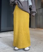 【チャオパニックティピー/CIAOPANIC TYPY】の《ー3キロ見え》リブニットスカート 人気、トレンドファッション・服の通販 founy(ファニー) ファッション Fashion レディースファッション Fashion for Women スカート Skirts ショート Short, Short Length シンプル Simple, Minimal スウェット / スエット Sweatshirt, Sweatwear ストレッチ Stretch, Stretchy Fabric スニーカー Sneakers, Trainers スリット Slit, Slit Detail 楽ちん Easy Fit, Comfortable A/W・秋冬 Autumn/Winter おすすめ Recommended / Our Picks thumbnail マスタード|ID: prp329100004475623 ipo3291000000034632320