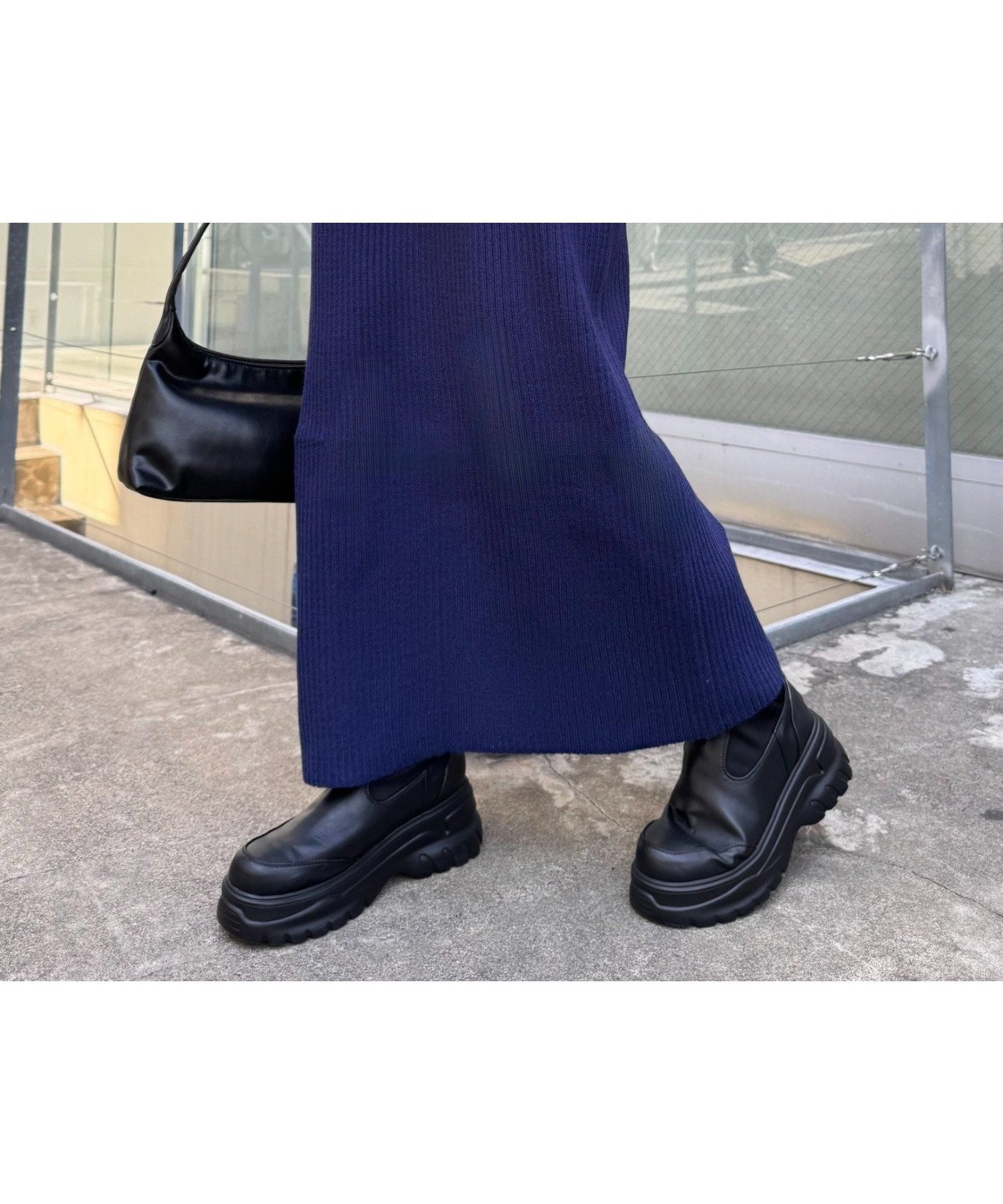 【チャオパニックティピー/CIAOPANIC TYPY】の《ー3キロ見え》リブニットスカート インテリア・キッズ・メンズ・レディースファッション・服の通販 founy(ファニー) 　ファッション　Fashion　レディースファッション　Fashion for Women　スカート　Skirts　ショート　Short, Short Length　シンプル　Simple, Minimal　スウェット / スエット　Sweatshirt, Sweatwear　ストレッチ　Stretch, Stretchy Fabric　スニーカー　Sneakers, Trainers　スリット　Slit, Slit Detail　楽ちん　Easy Fit, Comfortable　A/W・秋冬　Autumn/Winter　おすすめ　Recommended / Our Picks　ネイビー|ID: prp329100004475623 ipo3291000000034632322