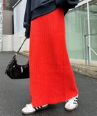 【チャオパニックティピー/CIAOPANIC TYPY】の《ー3キロ見え》リブニットスカート 人気、トレンドファッション・服の通販 founy(ファニー) ファッション Fashion レディースファッション Fashion for Women スカート Skirts ショート Short, Short Length シンプル Simple, Minimal スウェット / スエット Sweatshirt, Sweatwear ストレッチ Stretch, Stretchy Fabric スニーカー Sneakers, Trainers スリット Slit, Slit Detail 楽ちん Easy Fit, Comfortable A/W・秋冬 Autumn/Winter おすすめ Recommended / Our Picks thumbnail レッド|ID: prp329100004475623 ipo3291000000034632324