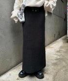 【チャオパニックティピー/CIAOPANIC TYPY】の《ー3キロ見え》リブニットスカート 人気、トレンドファッション・服の通販 founy(ファニー) ファッション Fashion レディースファッション Fashion for Women スカート Skirts ショート Short, Short Length シンプル Simple, Minimal スウェット / スエット Sweatshirt, Sweatwear ストレッチ Stretch, Stretchy Fabric スニーカー Sneakers, Trainers スリット Slit, Slit Detail 楽ちん Easy Fit, Comfortable A/W・秋冬 Autumn/Winter おすすめ Recommended / Our Picks thumbnail ブラック|ID: prp329100004475623 ipo3291000000034632336