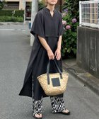 【コーナーズ/CORNERS】のCORNERS by KR スラブジョーゼットカフタンシャツワンピース チャコールグレー|ID: prp329100004475674 ipo3291000000031952236