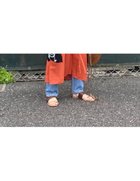 【コーナーズ/CORNERS】のCORNERS by KR スラブジョーゼットカフタンシャツワンピース オレンジ|ID: prp329100004475674 ipo3291000000031952245