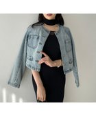【アニュアンス/anuans】のノーカラーデニムジャケット 人気、トレンドファッション・服の通販 founy(ファニー) ファッション Fashion レディースファッション Fashion for Women アウター Coat / Outerwear Collection レディースジャケット・軽アウター Jackets デニムジャケット / カジュアルアウター Denim Jackets カーディガン Cardigan, Knitwear コンパクト Compact, Small Size ジャケット Jacket, Outerwear デニム Denim, Jeans Material バランス Balance, Style Balance ユーズド Used, Vintage-Look ワイド Wide, Wide Fit ワーク Workwear, Utility Style thumbnail LIGHT BLUE|ID: prp329100004475713 ipo3291000000032692495