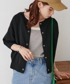 【ディスコート/Discoat】の【WEB限定】ライトスポンディッシュ半袖カーディガン ブラック|ID: prp329100004476095 ipo3291000000031677537
