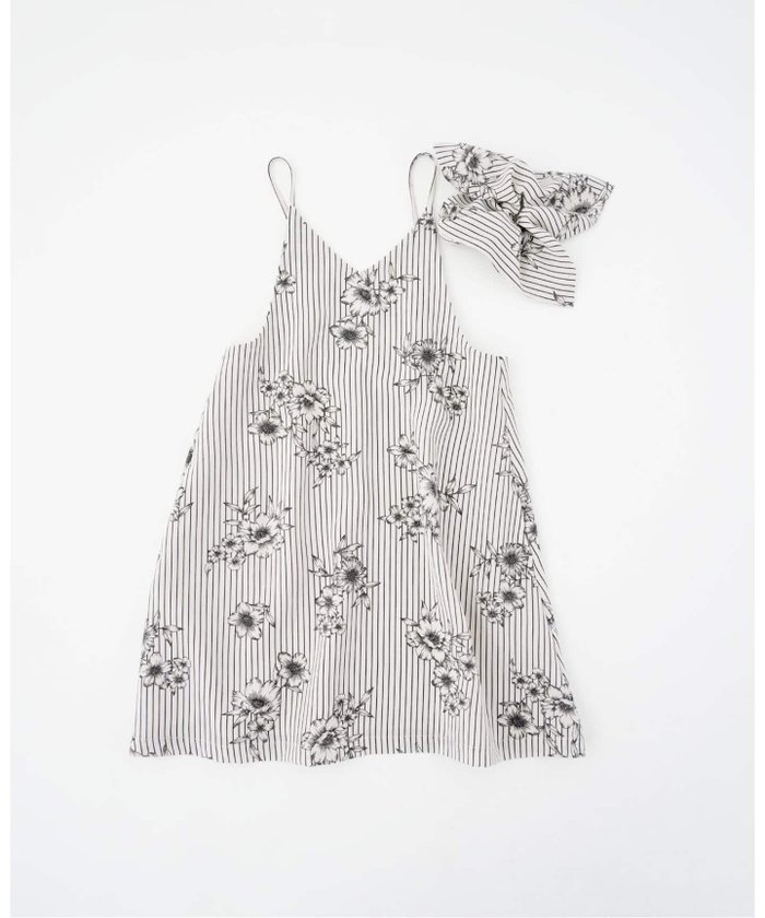 【イエナアンファン/IENA ENFANT / KIDS】のストライプフラワーキャミワンピース kids(100cm-130cm) インテリア・キッズ・メンズ・レディースファッション・服の通販 founy(ファニー) https://founy.com/ ファッション Fashion キッズファッション KIDS ワンピース Dress/Kids インナー Inner キャミワンピース Cami Dress ストライプ Stripe フラワー Flower プリント Print ベーシック Basic ポケット Pocket ロング Long |ID: prp329100004476151 ipo3291000000031691537