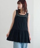 【ディスコート/Discoat】の【umm.】刺繍キャミチュニック ブラック|ID: prp329100004476188 ipo3291000000031998623