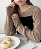 【ディスコート/Discoat】の【万能インナー/18色展開】前後2WAYリブメローロングスリーブ《WEB限定》 人気、トレンドファッション・服の通販 founy(ファニー) ファッション Fashion レディースファッション WOMEN インナー Inner コンパクト Compact スリーブ Sleeve ロング Long thumbnail グレージュ|ID: prp329100004476316 ipo3291000000031799251
