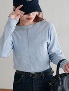 【ディスコート/Discoat】の【万能インナー/18色展開】前後2WAYリブメローロングスリーブ《WEB限定》 人気、トレンドファッション・服の通販 founy(ファニー) ファッション Fashion レディースファッション WOMEN インナー Inner コンパクト Compact スリーブ Sleeve ロング Long thumbnail スカイブルー|ID: prp329100004476316 ipo3291000000031799255