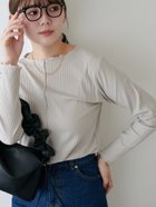 【ディスコート/Discoat】の【万能インナー/18色展開】前後2WAYリブメローロングスリーブ《WEB限定》 人気、トレンドファッション・服の通販 founy(ファニー) ファッション Fashion レディースファッション WOMEN インナー Inner コンパクト Compact スリーブ Sleeve ロング Long thumbnail ライトグレー|ID: prp329100004476316 ipo3291000000031799271