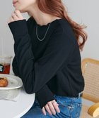 【ディスコート/Discoat】の【万能インナー/18色展開】前後2WAYリブメローロングスリーブ《WEB限定》 人気、トレンドファッション・服の通販 founy(ファニー) ファッション Fashion レディースファッション WOMEN インナー Inner コンパクト Compact スリーブ Sleeve ロング Long thumbnail ブラック|ID: prp329100004476316 ipo3291000000031799275