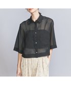 【ビューティ&ユース ユナイテッドアローズ/BEAUTY&YOUTH / UNITED ARROWS】のポリエステル オーガンジー シャツ -ウォッシャブル- BLACK|ID:prp329100004476635