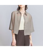 【ビューティ&ユース ユナイテッドアローズ/BEAUTY&YOUTH / UNITED ARROWS】のポリエステル オーガンジー シャツ -ウォッシャブル- BEIGE|ID:prp329100004476635