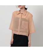 【ビューティ&ユース ユナイテッドアローズ/BEAUTY&YOUTH / UNITED ARROWS】のポリエステル オーガンジー シャツ -ウォッシャブル- LT.PINK|ID:prp329100004476635