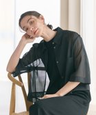 【ビューティ&ユース ユナイテッドアローズ/BEAUTY&YOUTH / UNITED ARROWS】のポリエステル オーガンジー シャツ -ウォッシャブル- BLACK|ID:prp329100004476635