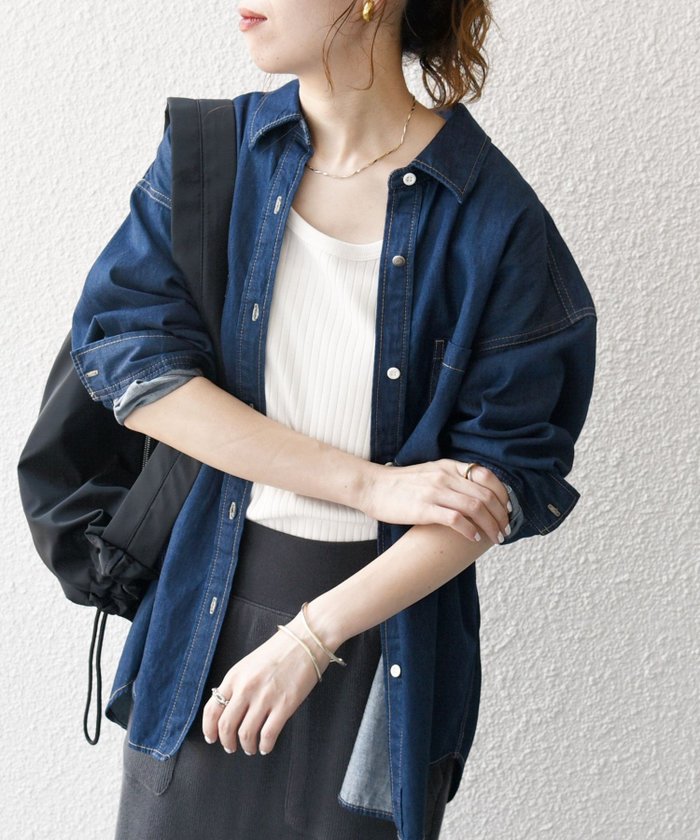 【シップス フォー ウィメン/SHIPS】のSHIPS any デニム ポケット シャツ SHIPS any DENIM インテリア・キッズ・メンズ・レディースファッション・服の通販 founy(ファニー) https://founy.com/ ファッション Fashion レディースファッション WOMEN トップス・カットソー Tops/Tshirt シャツ/ブラウス Shirts/Blouses 洗える Washable カフス Cuffs 今季 This Season シンプル Simple ジャケット Jacket スラックス Slacks デニム Denim トレンド Trend 定番 Standard ボトム Bottom ポケット Pocket おすすめ Recommend |ID: prp329100004476729 ipo3291000000031996269