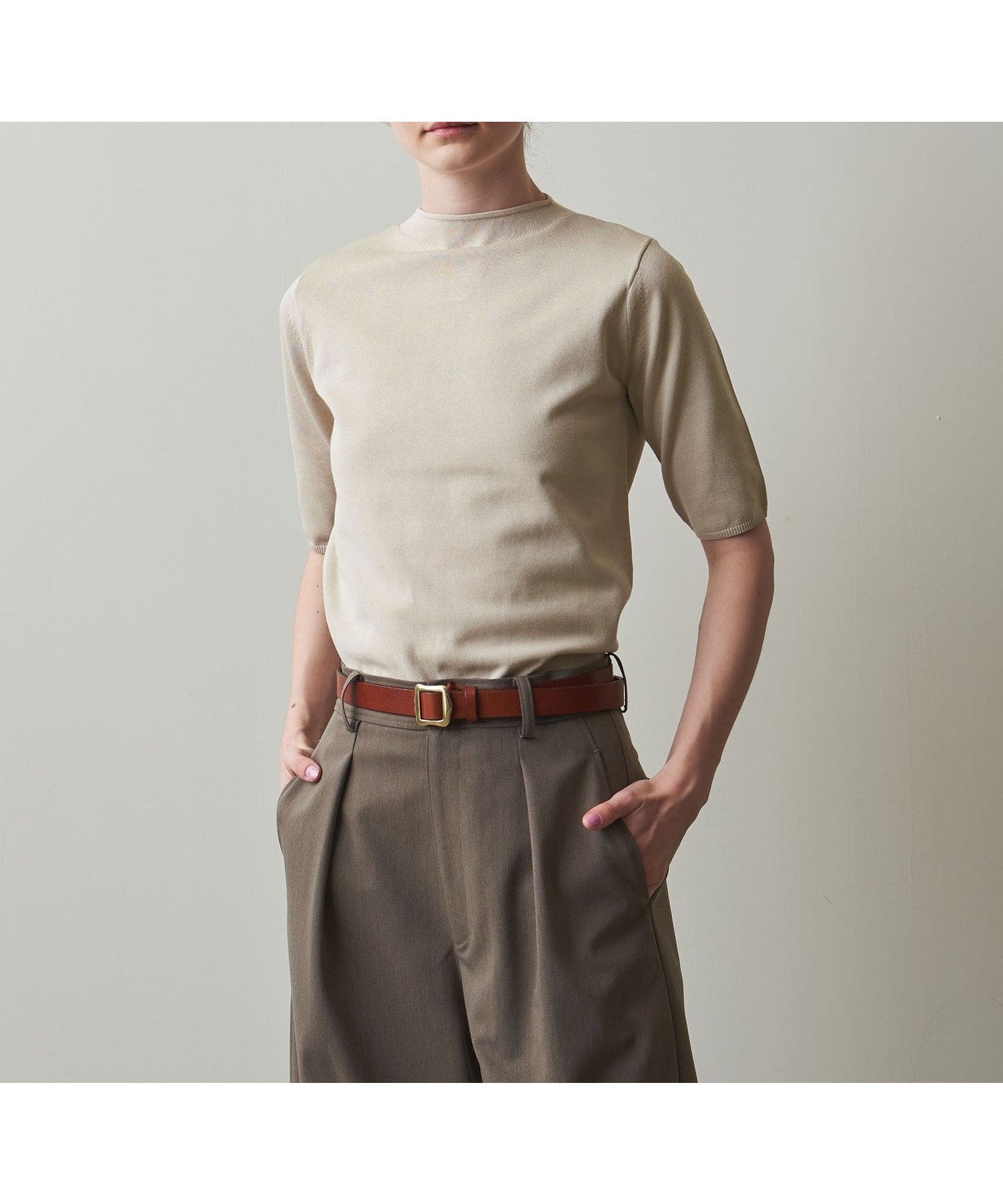【ビューティ&ユース ユナイテッドアローズ/BEAUTY&YOUTH / UNITED ARROWS】のSteven Alan ボトルネック ハーフスリーブ ニット 人気、トレンドファッション・服の通販 founy(ファニー) 　ファッション　Fashion　レディースファッション　WOMEN　トップス・カットソー　Tops/Tshirt　ニット　Knit Tops　インナー　Inner　カーディガン　Cardigan　ジャケット　Jacket　スリーブ　Sleeve　ハーフ　Half　ボトルネック　Bottleneck　 other-1|ID: prp329100004476835 ipo3291000000031891920