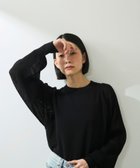 【アダム エ ロペ/ADAM ET ROPE'】の【WEB限定】パフスリーブニットプルオーバー ブラック(01)|ID: prp329100004476991 ipo3291000000031996985