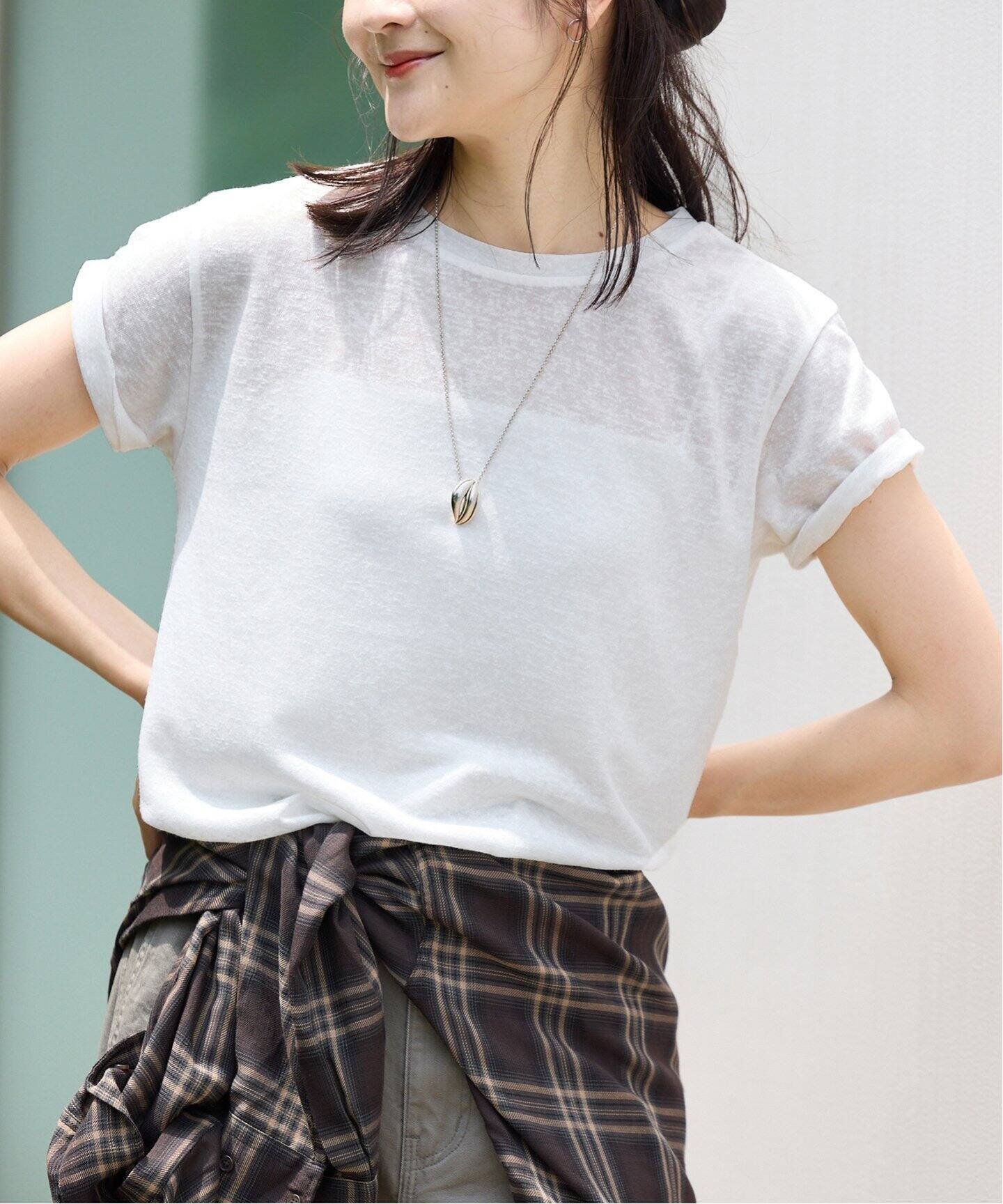 【スローブ イエナ/SLOBE IENA】の《追加》スラブ5分袖TEE インテリア・キッズ・メンズ・レディースファッション・服の通販 founy(ファニー) 　ファッション　Fashion　レディースファッション　Fashion for Women　トップス・カットソー　Cut & Sew Tops　2025年　2025　2025春夏・S/S　Spring/Summer 2025 SS25　オレンジ　Orange　ホワイト|ID: prp329100004477045 ipo3291000000033539964
