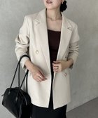 【ゼヴォン/Thevon】のGOLDボタンテーラードジャケット 人気、トレンドファッション・服の通販 founy(ファニー) ファッション Fashion レディースファッション WOMEN アウター Coat Outerwear ジャケット Jackets テーラードジャケット Tailored Jackets 2025年 2025 2025春夏・S/S Ss,Spring/Summer,2025 ジャケット Jacket スタイリッシュ Stylish ストライプ Stripe スラックス Slacks デニム Denim エレガント 上品 Elegant 定番 Standard 春 Spring 羽織 Haori thumbnail エクリュ|ID: prp329100004477614 ipo3291000000031959418