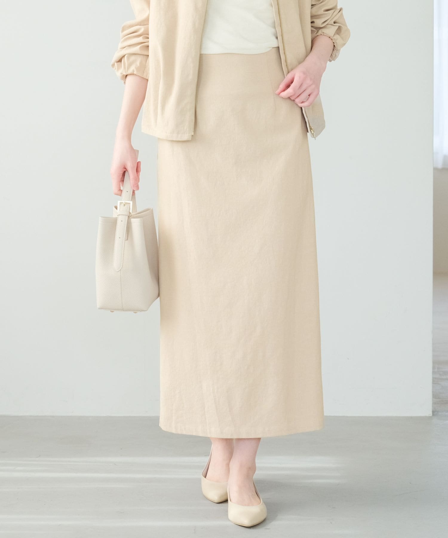 【エルーラ/Elura】のリネン混ナロースカート/316569 人気、トレンドファッション・服の通販 founy(ファニー) 　ファッション　Fashion　レディースファッション　WOMEN　スカート　Skirt　リネン　Linen　 other-1|ID: prp329100004477651 ipo3291000000031979754