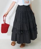 【フリークスストア/FREAK'S STORE】のドットコンビ ティアードスカート 25SS ブラック|ID: prp329100004477697 ipo3291000000031996234