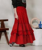 【フリークスストア/FREAK'S STORE】のドットコンビ ティアードスカート 25SS レッド|ID: prp329100004477697 ipo3291000000031996235