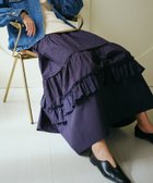 【フリークスストア/FREAK'S STORE】のドットコンビ ティアードスカート 25SS ネイビー|ID: prp329100004477697 ipo3291000000031996236