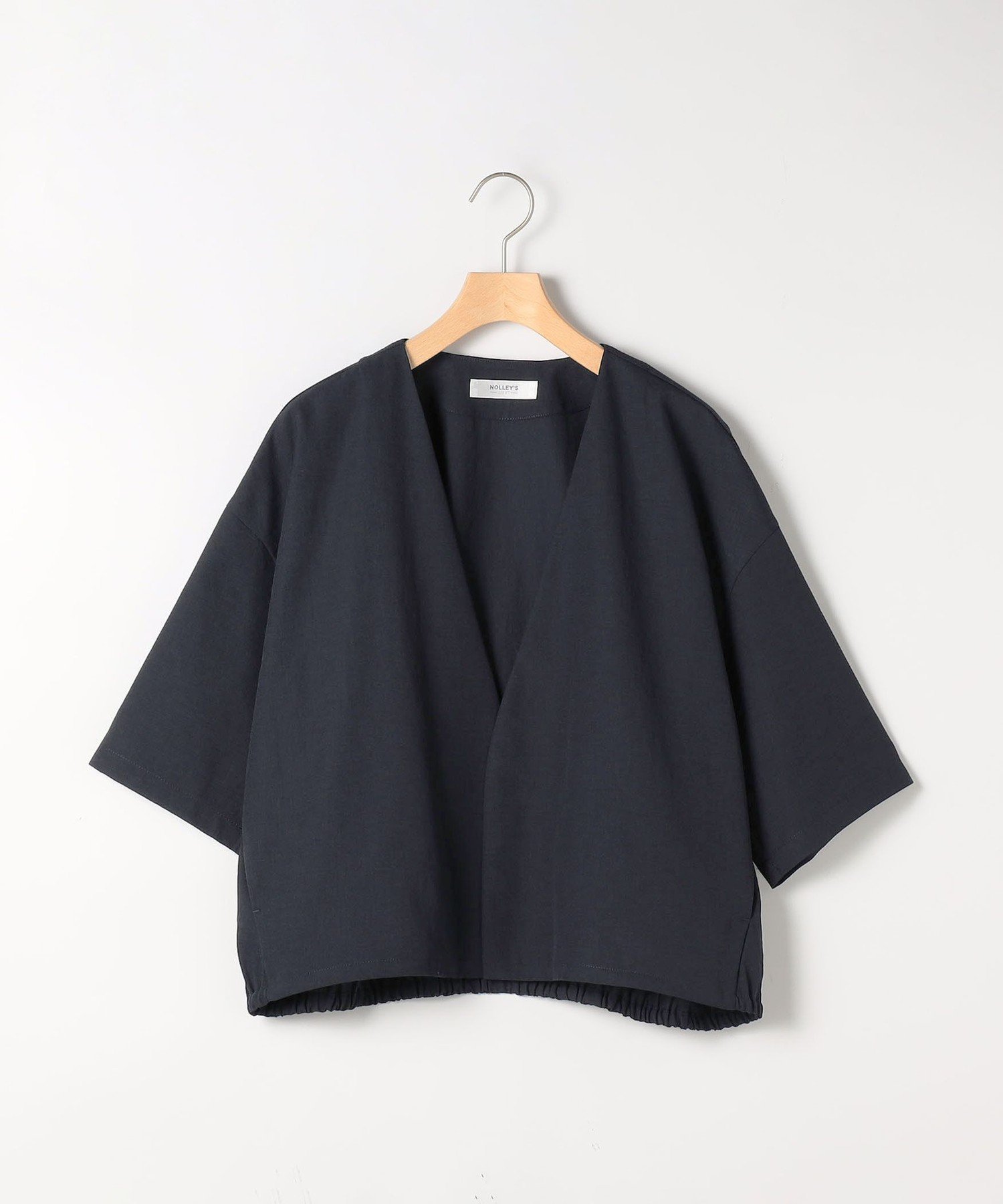 【ノーリーズ/NOLLEY'S】の《セットアップ可能》ノーカラー半袖ブルゾン インテリア・キッズ・メンズ・レディースファッション・服の通販 founy(ファニー) 　ファッション　Fashion　レディースファッション　WOMEN　アウター　Coat Outerwear　ブルゾン　Blouson/Jackets　ジャケット　Jacket　スリーブ　Sleeve　セットアップ　Set Up　トレンド　Trend　ハーフ　Half　フロント　Front　ブルゾン　Blouson　ボトム　Bottom　半袖　Short Sleeve　おすすめ　Recommend　夏　Summer　2024年　2024　2024春夏・S/S　Ss,Spring/Summer,2024　ビジネス 仕事 通勤　Business　ネイビー|ID: prp329100004477771 ipo3291000000031985223