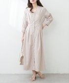 【ナチュラルクチュール/natural couture】のタックシャツワンピース ベージュ|ID: prp329100004477839 ipo3291000000031963384