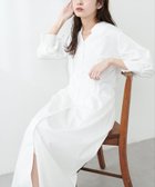 【ナチュラルクチュール/natural couture】のタックシャツワンピース オフホワイト|ID: prp329100004477839 ipo3291000000031963387