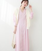 【ナチュラルクチュール/natural couture】のタックシャツワンピース ピンク|ID: prp329100004477839 ipo3291000000031963396
